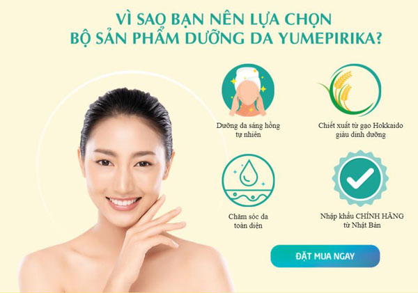Bộ dưỡng da Yumepirika Nhật Bản